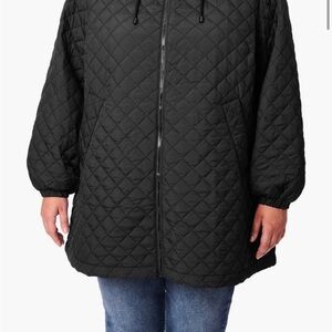 Bernardo Zip Front Water Resistant Liner Jacket